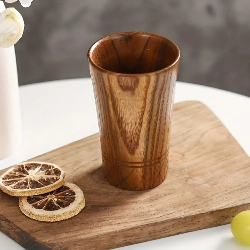 Drinkware Anti-scalding Japanese Style Wooden Mugs Anti Fall Handmade Tea Cups Retro Coffee Cups Gift