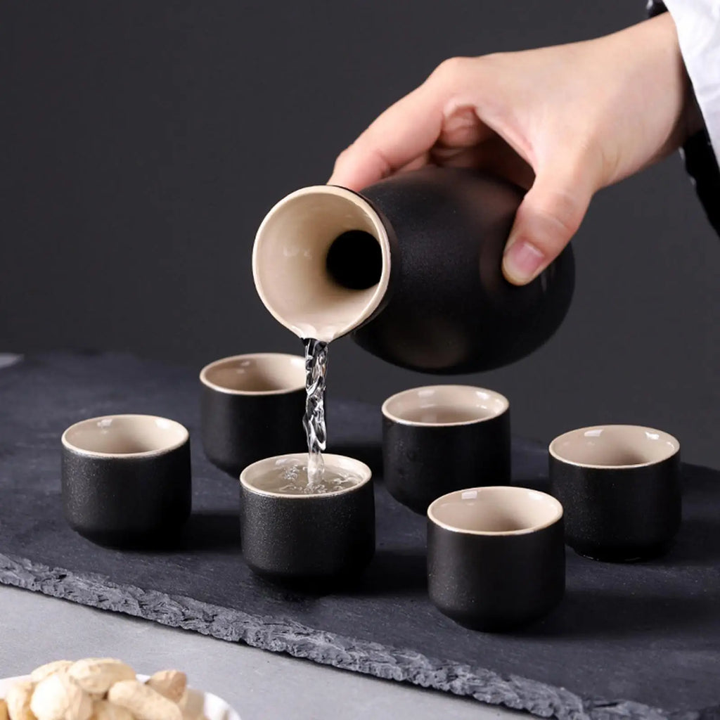 Sake Pot Cups Set Drinkware Creative Decoration for Kitchen