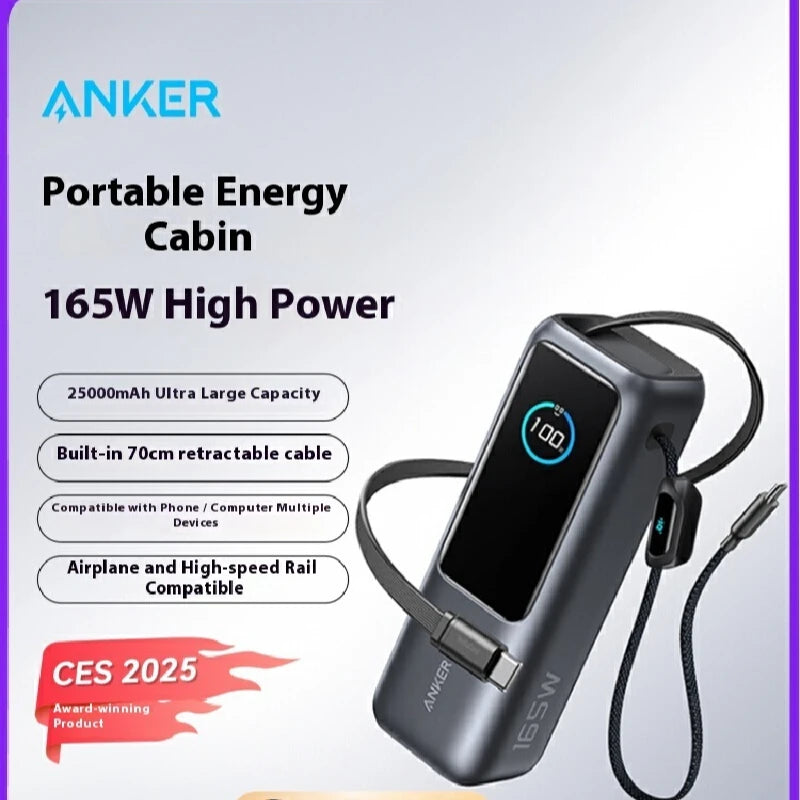 Anker Energy Cabin 165W Power Bank — 20,000mAh Fast Charging, Air Travel Approved