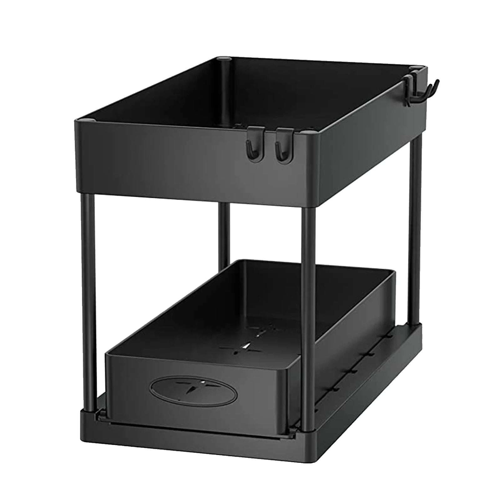 2-Tier Under Sink Sliding Storage Organizer – Pull-Out Kitchen Cabinet Rack