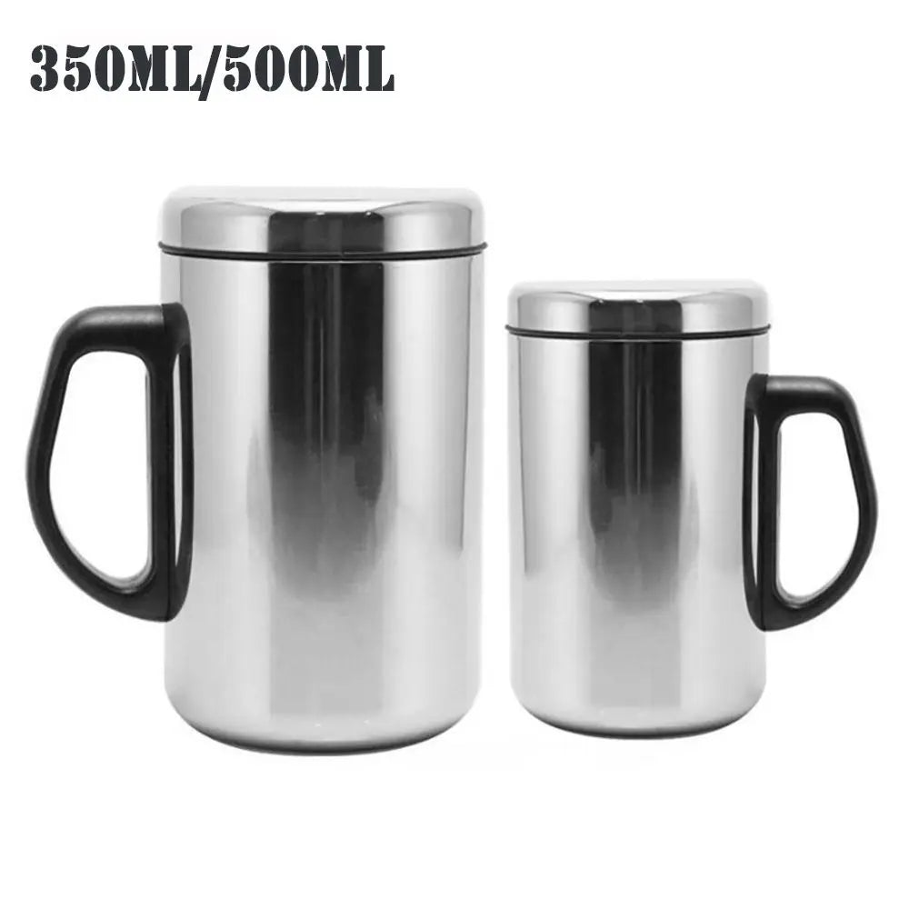 350/500ml Stainless Steel Travel Mug Thermal Water Bottle Insulated Coffee Beer Water Tea Cup Home Drinkware Tool