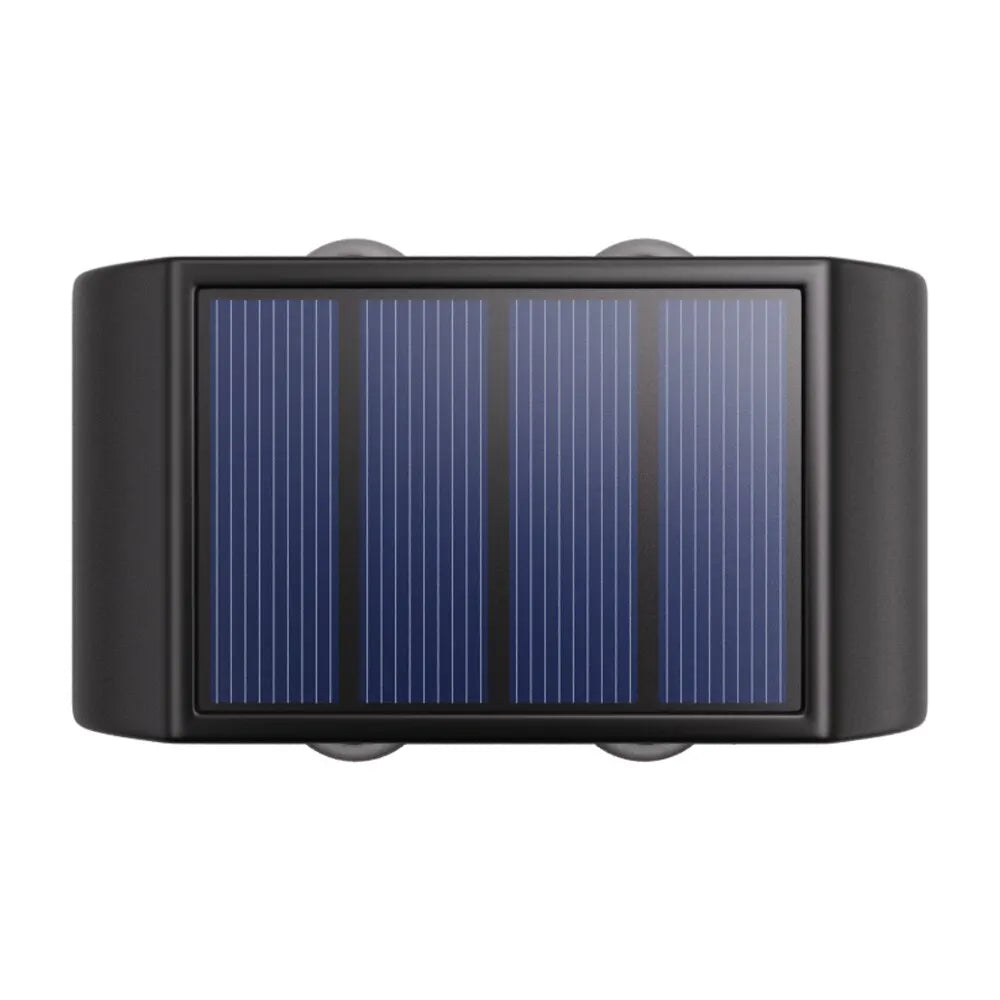 Solar Lights Outdoor 4LED 6LED 8LED Warm Light Waterproof Wall Lamp Up And Down Luminous Garden Decoration Outdoor Lights