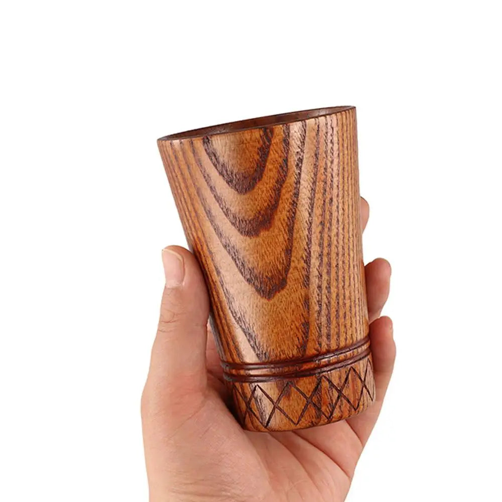 Drinkware Anti-scalding Japanese Style Wooden Mugs Anti Fall Handmade Tea Cups Retro Coffee Cups Gift