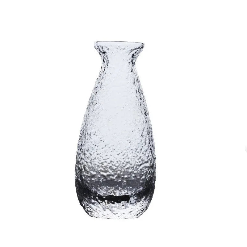 Japanese Sake Drinking Set Glass Cups and Carafe Modern Japanese Style Barware for Home Party