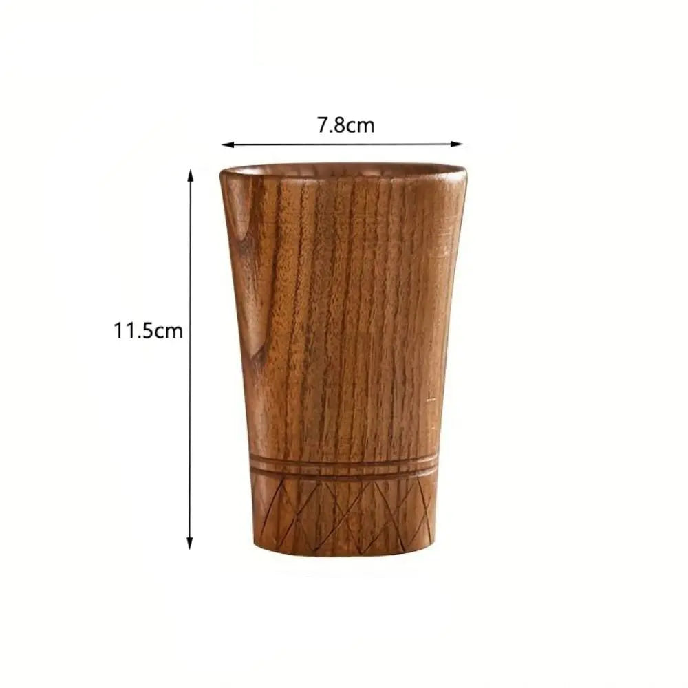 Drinkware Anti-scalding Japanese Style Wooden Mugs Anti Fall Handmade Tea Cups Retro Coffee Cups Gift